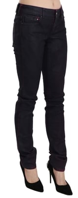 Cavalli Gecoate Skinny Jeans Marineblauw