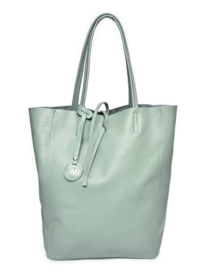 Roberta M Groen Rundleer Tas