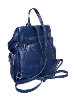 Luisa Vannini Blauw Rundleer Tas