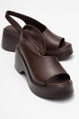 ROY Leren Wedge Sandaal (Dames)
