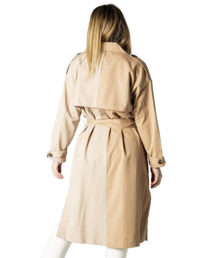 Twotone Trench Coat Model Onlnew Lila