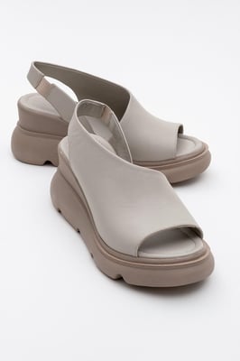 Agusto Leren Plateau Sandaal (Dames)