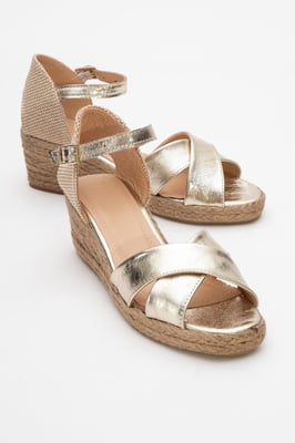 Miria Leren Platform Espadrille (Dames)