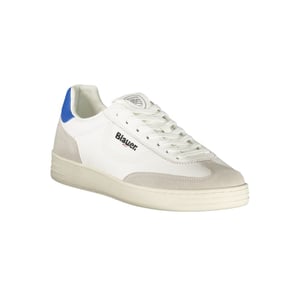 Blauer Witte Polyurethaan Heren Sneaker