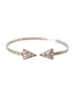 Pijlmanchetarmband Zilver Pave Diamant