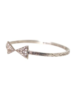 Pijlmanchetarmband Zilver Pave Diamant
