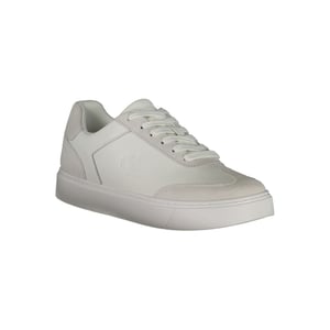Calvin Klein Witte Polyurethaan Sneakers Voor Mannen