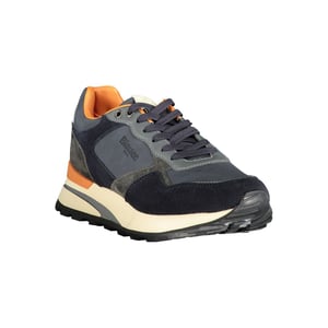 Blauer Blau Polyurethane Heren Sneakers