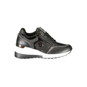 Laura Biagiotti Zwarte Polyurethaan Dames Sneakers