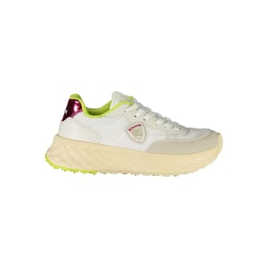 Blauer Witte Polyurethaan Dames Sneaker