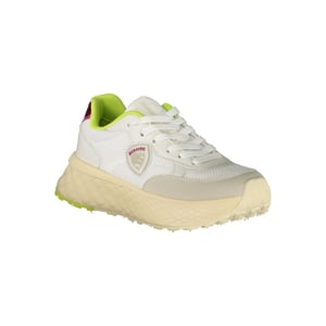 Blauer Witte Polyurethaan Dames Sneaker