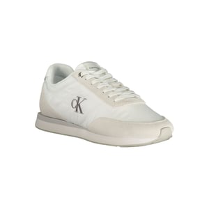 Calvin Klein Witte Gerecycleerde Polyester Sneakers voor Heren