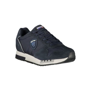 Blauer Blau Polyurethaan Heren Sneakers