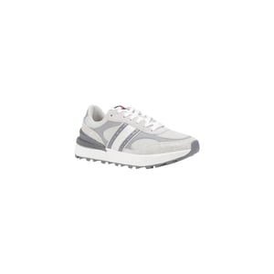 Tommy Hilfiger Jeans Grijze Suède Leren Sport Sneakers