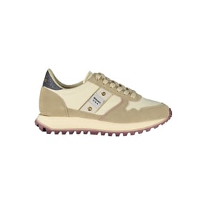Blauer Beige Polyester Dames Sneakers