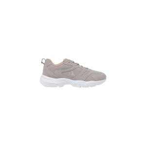 Calvin Klein Jeans Grijze Kunstlederen Sport Sneakers