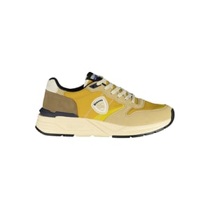 Blauer Beige Polyester Sneakers