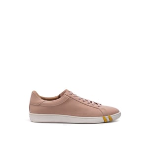 Bally Roze Stof En Leren Lage Sneakers