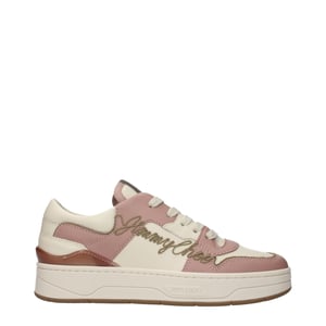 Jimmy Choo Roze Leren Lage Sneakers