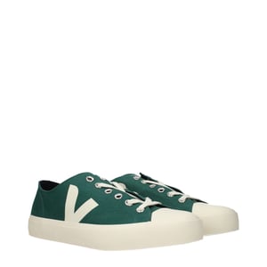Veja Groene Stoffen Lage Sneakers
