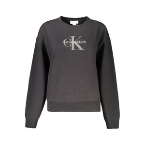 Calvin Klein Zwarte Katoenen Dames Sweatshirt