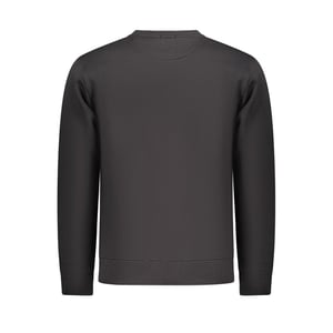 Coveri Bewegende Zwarte Katoenen Herensweater