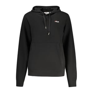 Fila Zwarte Katoenen Dames Hoodie