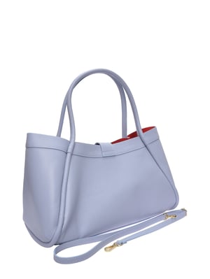 Luisa Vannini Turquoise Rundleer Tas