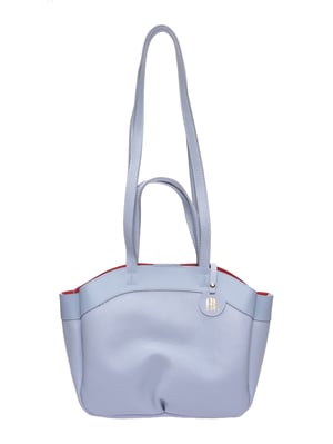 Anna Luchini Turquoise Rundleer Tas