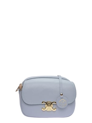 Luisa Vannini Turquoise Rundleer Tas