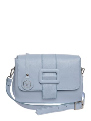 Luisa Vannini Turquoise Rundleer Tas