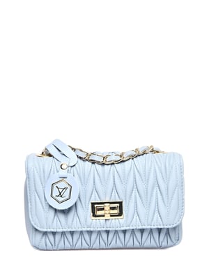 Luisa Vannini Turquoise Rundleer Tas