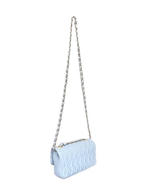 Luisa Vannini Turquoise Rundleer Tas