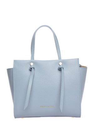 Anna Luchini Turquoise Rundleer Tas
