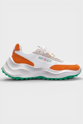 Casablanca Atlantis Sneakers Met Oranje Details En Witte Schoenen