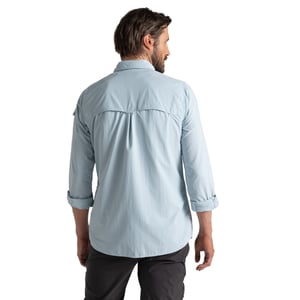 Craghoppers Heren Adventure III Nosilife shirt met lange mouwen (Niagara Blauw)