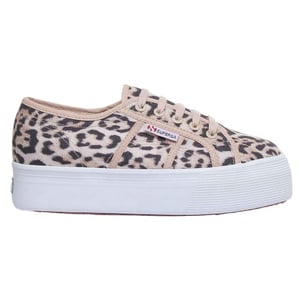 Superga Dames/Dames 2790 Jaguar Print Trainers (Beige)