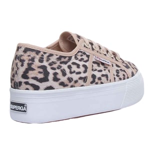 Superga Dames/Dames 2790 Jaguar Print Trainers (Beige)