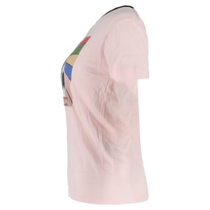 Saint Laurent T-shirt met haaienprint in roze katoen