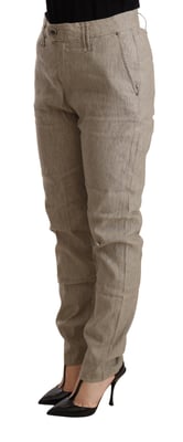 Cycle Linnen Katoenen Broek Relaxed Fit
