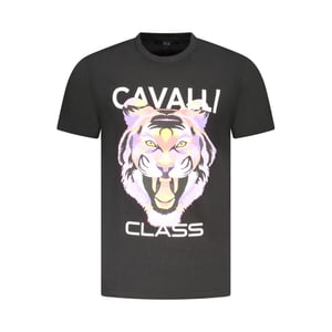 Cavalli Class Nero Katoenen Heren T-Shirt