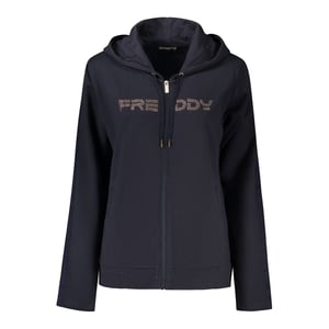 Freddy Blauwe Katoenen Dames Sweater