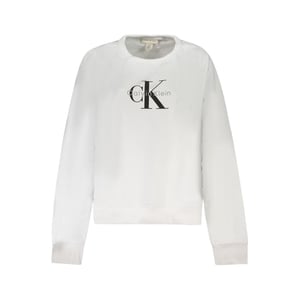 Calvin Klein Witte Katoenen Dames Sweatshirt