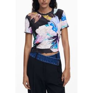 Desigual Zwarte Polyester Dames T-Shirt