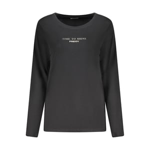 Freddy Zwarte Katoenen Vrouwen T-Shirt