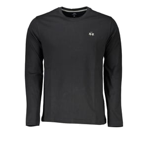 La Martina Zwarte Katoenen Heren T-shirt