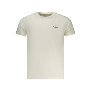 Pepe Jeans Bianco Katoenen T-shirt voor Mannen