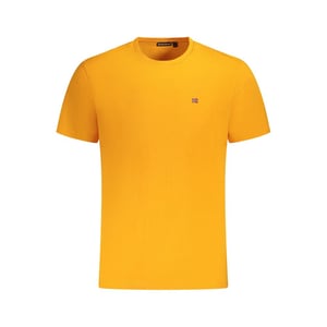 Napapijri Arancione Katoenen Heren T-Shirt
