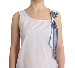 Mouwloze Katoenen Top met Strik Accent