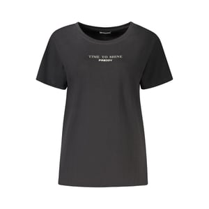 Freddy Zwarte Katoenen Vrouwen T-Shirt